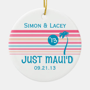Stripe Just Maui'd Ceramic Tree Decoration