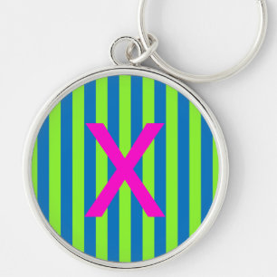 Stripe Key Ring