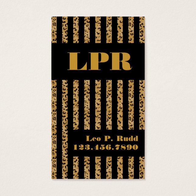 Stripe Leopard & Black (Front)