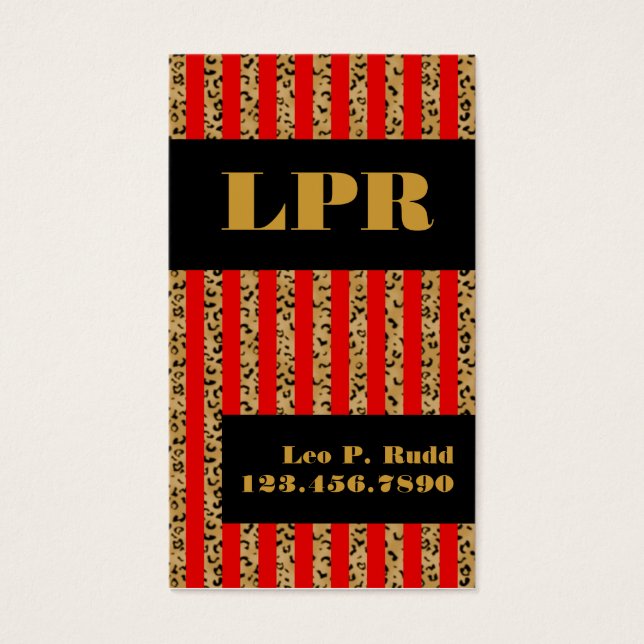 Stripe Leopard & Red (Front)