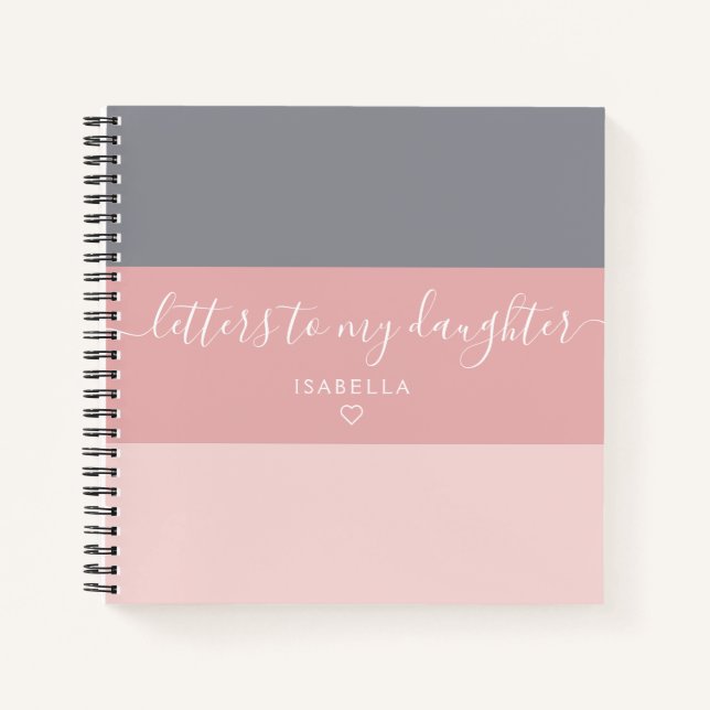Stripe Letters to My Daughter Keepsake Journal (Front)