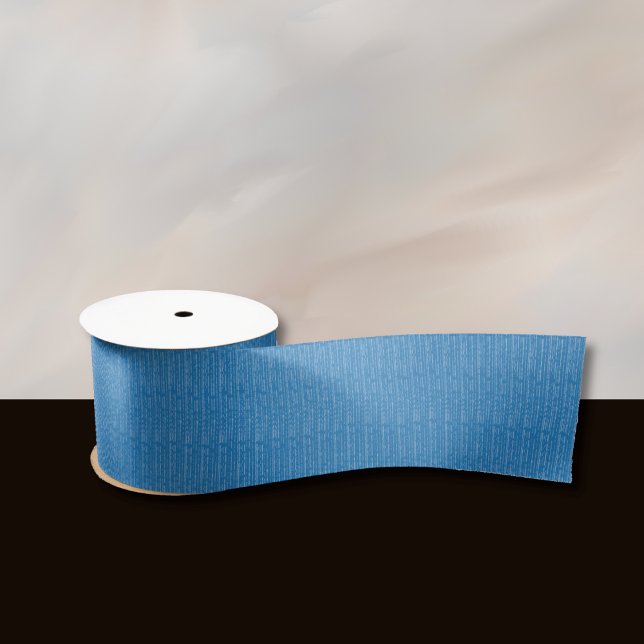 Stripe Pattern Blue Ribbon Satin Ribbon (Creator Uploaded)