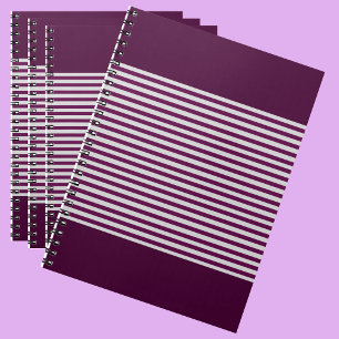 Stripe Pattern   Modern Colourful Notebook