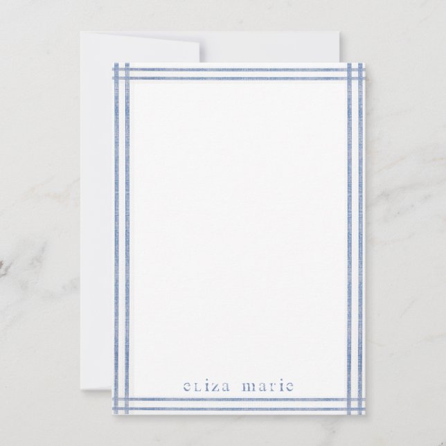 Stripe Personalised Notecard (Front)