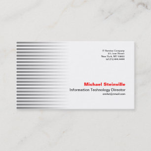 Stripe Silver Business Card