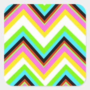 Stripe Square Sticker