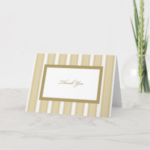 Stripe Sympathy or Funeral Thank You Card