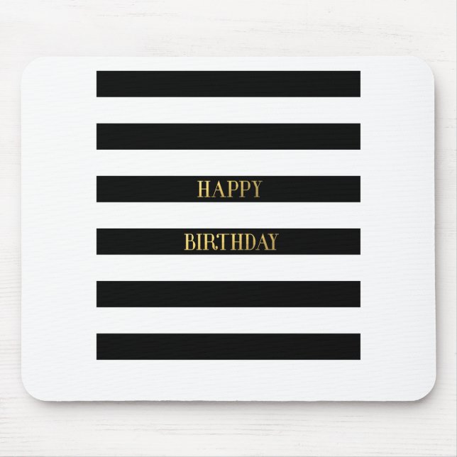 Stripe Wrapping Paper Mouse Pad (Front)