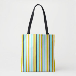 Striped abstract background with color stripes. Vi Tote Bag