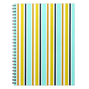 Striped abstract background with colour stripes. V Notebook