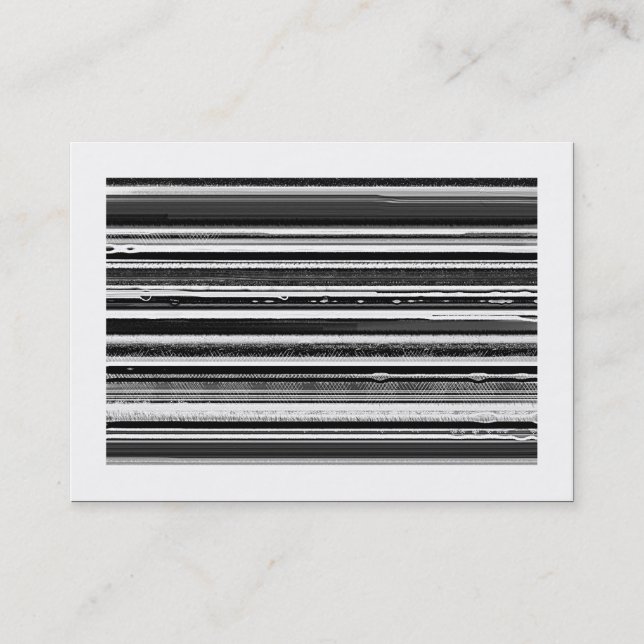 Striped Abstract (bordered) Business Card (Front)