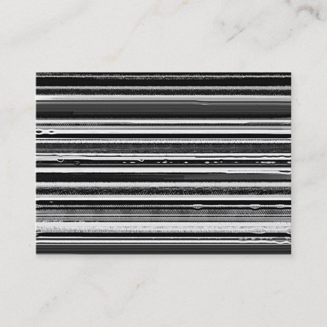 Striped Abstract Business Card (Front)