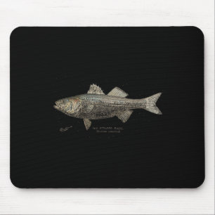 Striped B Fishing Mouse Pad