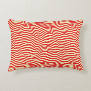 Striped background decorative cushion