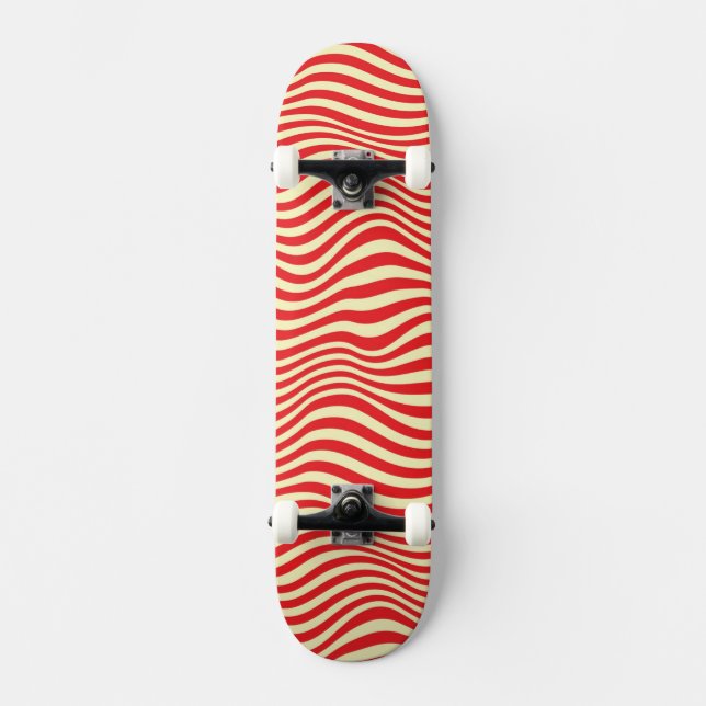 Striped background skateboard (Front)