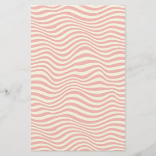 Striped background stationery