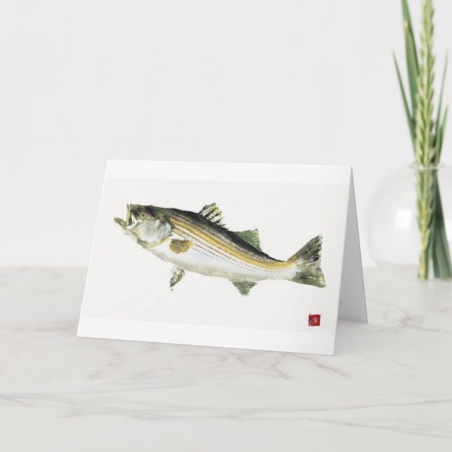 Striped Bass Card (Front)
