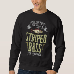 Striped Bass Fishing Gift Rockfish Lures Sweatshirt