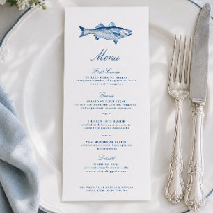 Striped Bass Fishing Wedding Menu