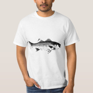 Striped Bass Lucky Fishing  T-Shirt