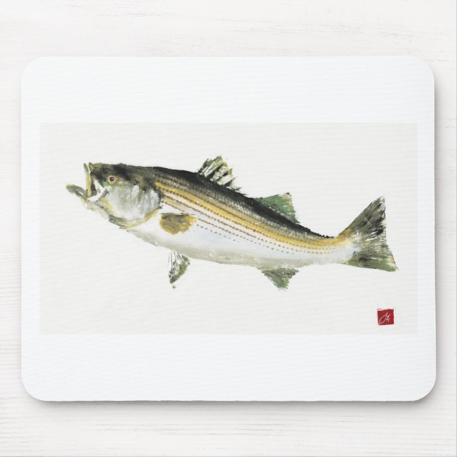 Striped Bass Mouse Pad (Front)