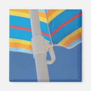Striped Beach Umbrella Magnet