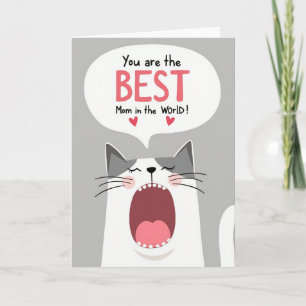 Striped Best Mom Card