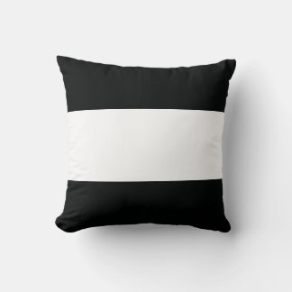 Striped (Black & White | Horizontal) Customisable Cushion