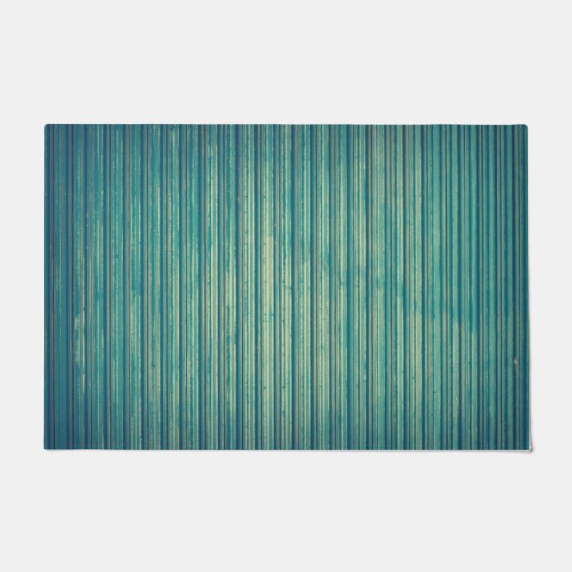 Striped Blue Lines Doormat (Front)