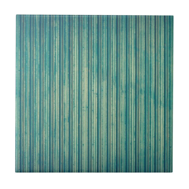 Striped Blue Lines Tile (Front)