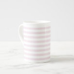Striped bone china mug<br><div class="desc">Collect a set of contemporary designed bone china coffee mugs to use for yourself or give as a gift. Mix and match styles and colours for an eclectic feel. Coffee mugs makes a nice housewarming gift or wedding gift. Sugar pink and white.</div>