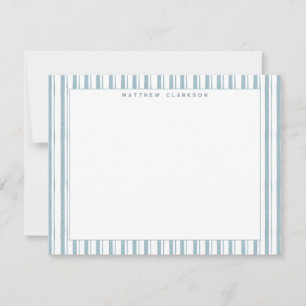 Striped Border Note Card