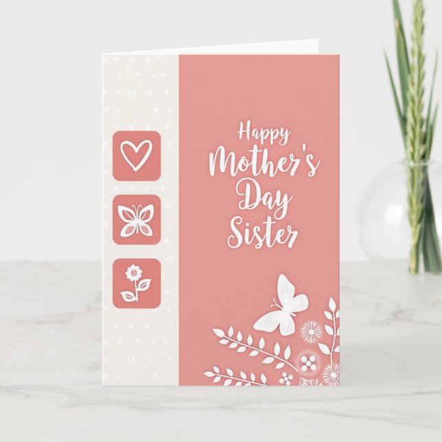 Striped Botanical Card (Front)