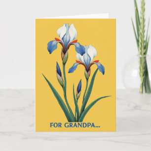 Striped Botanical Homage Card
