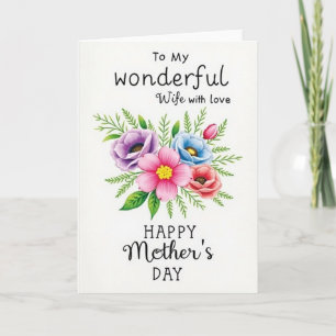Striped Bouquet Celebration Card