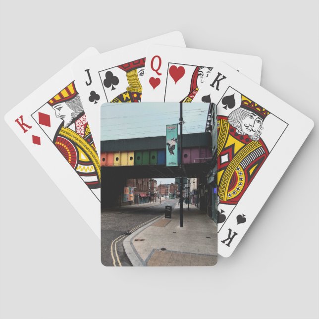 Striped bridge  playing cards (Back)