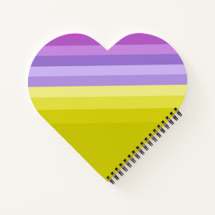 Striped, bright notebook