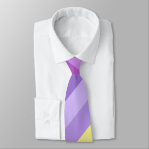 Striped, bright , rainbow tie