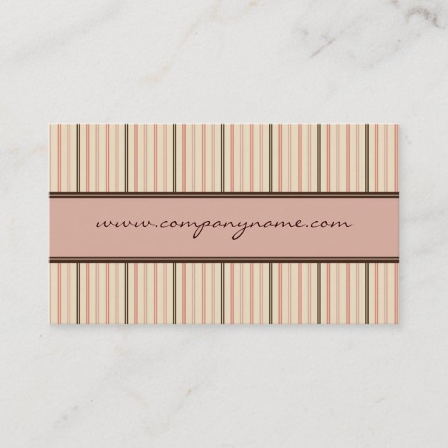 Striped Business Cards (Front)