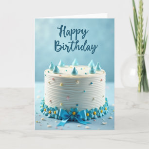 Striped Cake Design Card