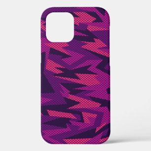 Striped Camouflage: Abstract Geometric Pattern iPhone 12 Case