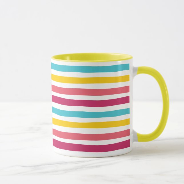 Striped Candy! Colourful Fun  Mug (Right)