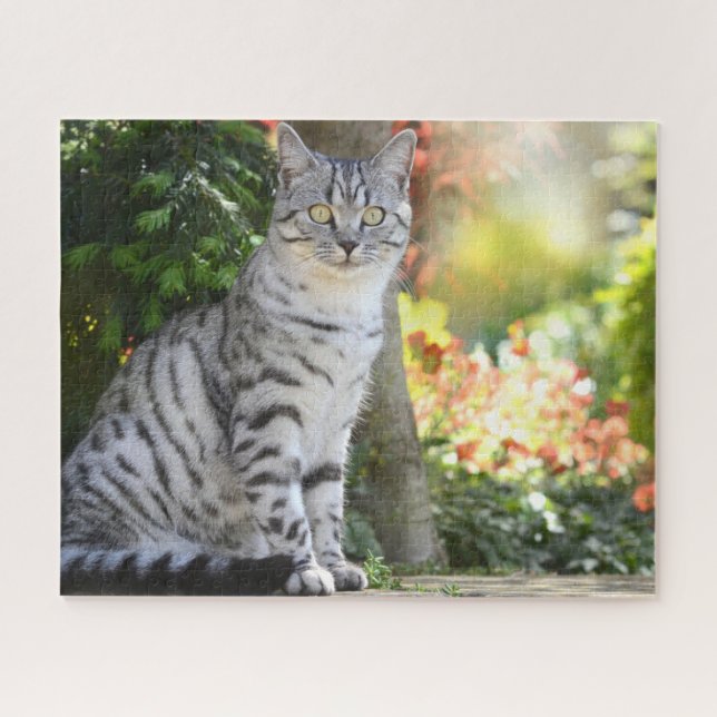 Striped Cat Jigsaw Puzzle (Horizontal)