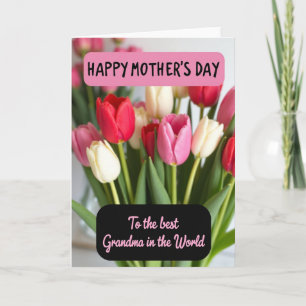 Striped Celebration Flower Card