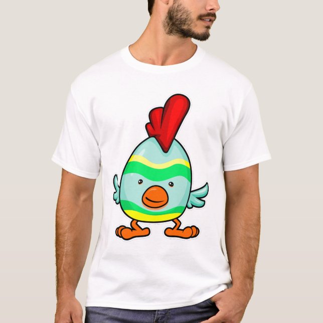 Striped Chick Eggs T-Shirt (Front)