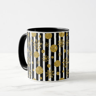Striped Christmas Pattern Mug