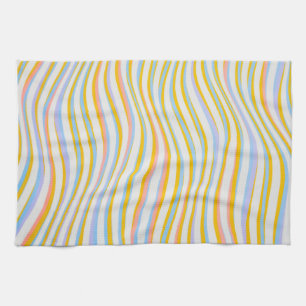 Striped Colored Abstract Tea Towel