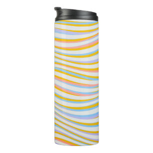 Striped Colored Abstract       Thermal Tumbler