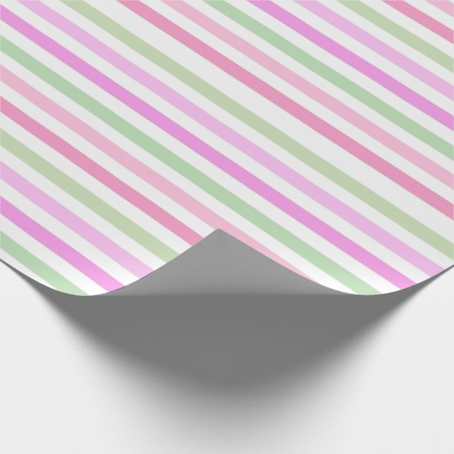 Striped delicate pattern wrapping paper (Corner)