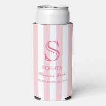Striped Destination Bachelorette Party Favour Slim
